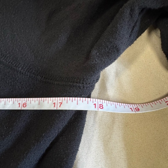 Athleta Black Asymmetrical Sweatshirt XS Crewneck Pullover Cozy Athleisure - Picture 4 of 4